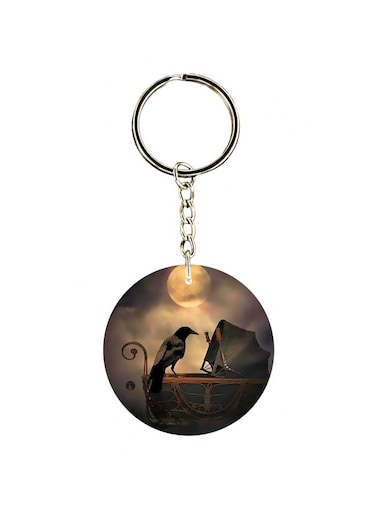 Crow Printed Keychain