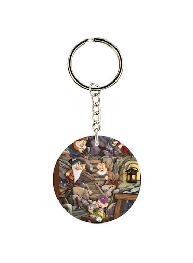 Cartoon Themed Single Sided Keychain