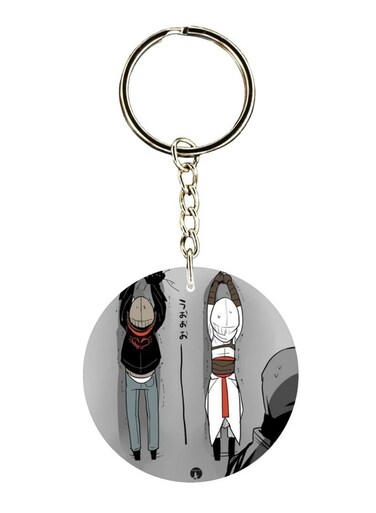 The Double Sided Assassin's Creed Printed Keychain