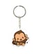 Cartoon Monkey Printed Double Sided Keychain