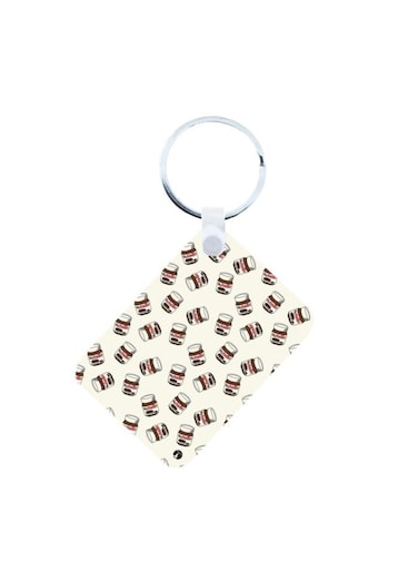 Nutella Printed Keychain White/Red