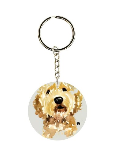 Puppy Printed Keychain