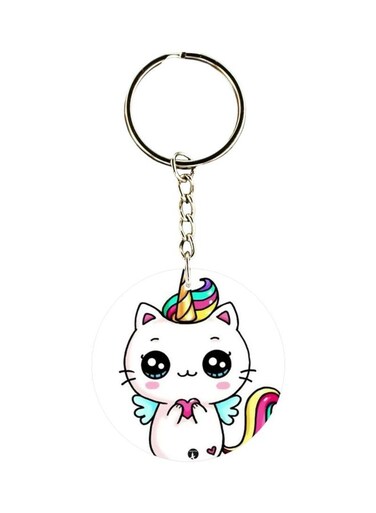Cat Printed Keychain