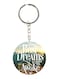 Double Sided English Phrases Printed Keychain