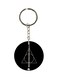 Plastic Harry Potter Printed Keychain Black/White