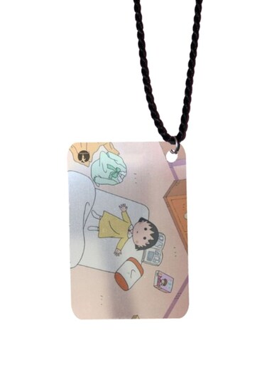 Chibi Maruko Chan Printed Car Mirror Pendant