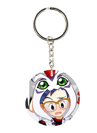 The Anime Digimon Double Side Printed Keychain