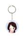 Double Sided Girl Printed Keychain