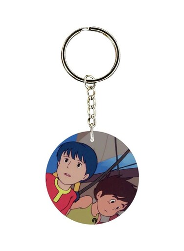 Adnan And Lina Anime Printed Plastic Keychain