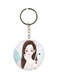 Anime Girl Printed Keychain