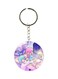 Anime Girl Printed Plastic Keychain