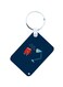 Lamp And A Book Printed Keychain Blue/Red/Yellow