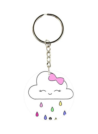 Cartoon Printed Single Sided Keychain