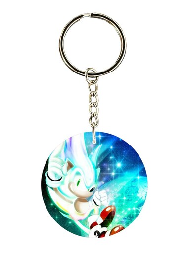 Double Sided Sonic Printed Keychain