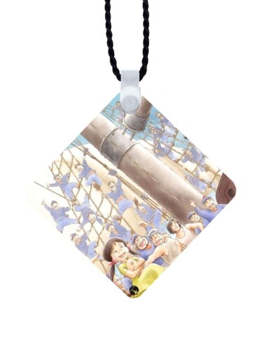 Adnan And Lina Printed Car Mirror Pendant