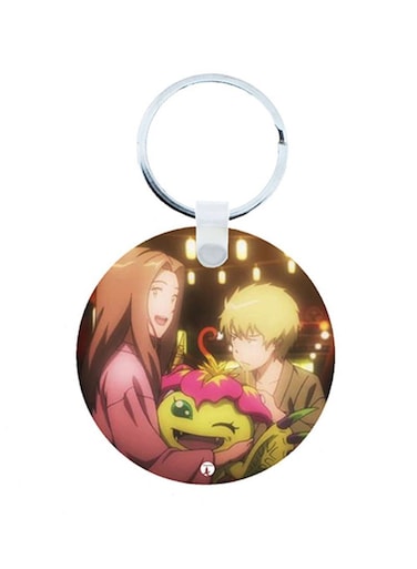 Digimon Anime Wooden Keychain