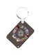 Anime Digimon Printed Keychain Brown/Red/Pink