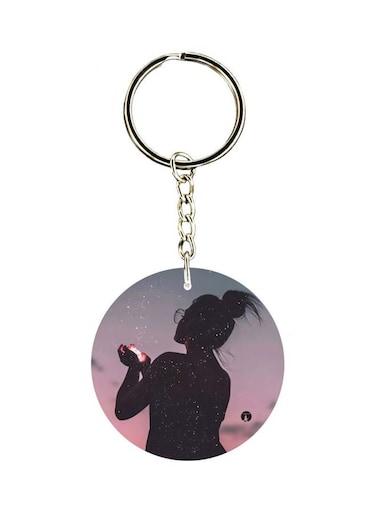 Girl Printed Keychain
