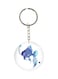 Fish Printed Single Sided Keychain
