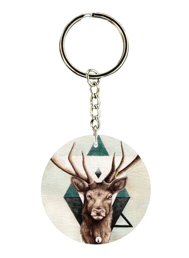 Deer Printed Keychain