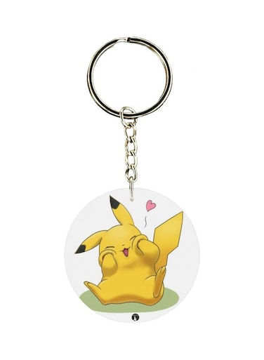 Pikachu Printed Keychain