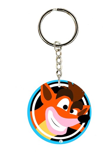The Video Game Crash Double Side Printed Keychain