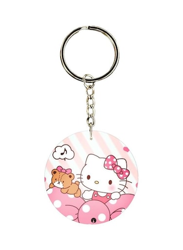 Kitty Designed Dual Sided Keychain