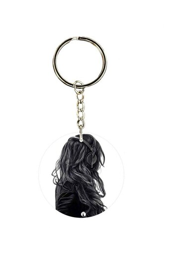 Headphone Character Printed Keychain