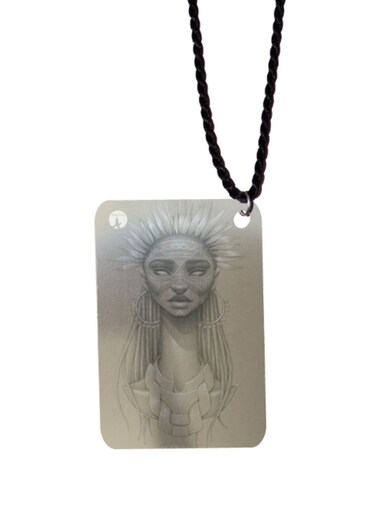 Drawing Printed Car Mirror Pendant