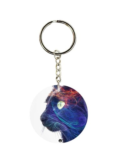 Cat Printed Keychain