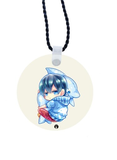 Cartoon Printed Car Mirror Pendant