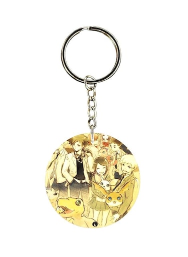 Anime Digimon Double Side Printed Keychain