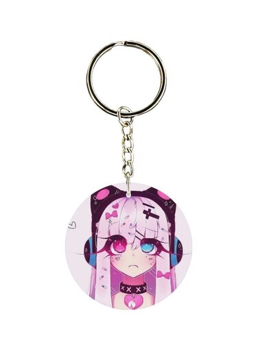Girl Printed Keychain