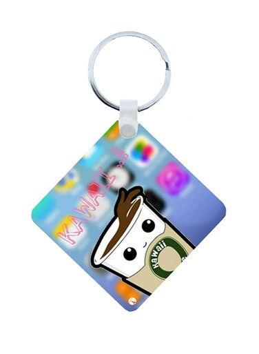 Coffee Wooden Keychain