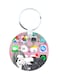 Girl Printed Wooden Keychain