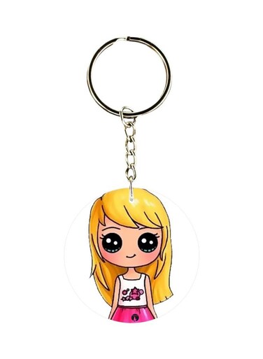 Girl Printed Keychain
