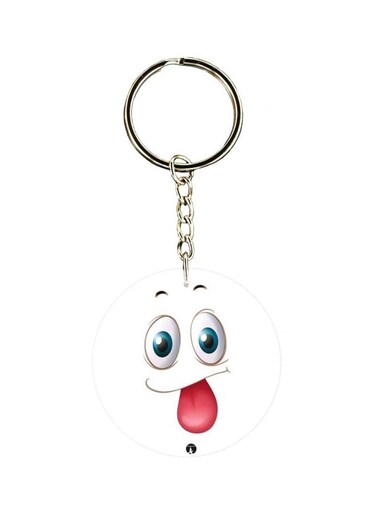 Cartoon Printed Double Sided Keychain