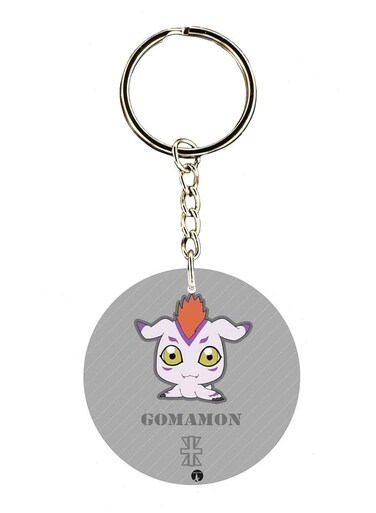 Anime Digimon Double Side Printed Keychain