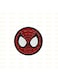 Spider-Man Superhero Logo Bade for Mobile, Laptop,Jackets, Backpacks, and Hats &ndash; Red and Black