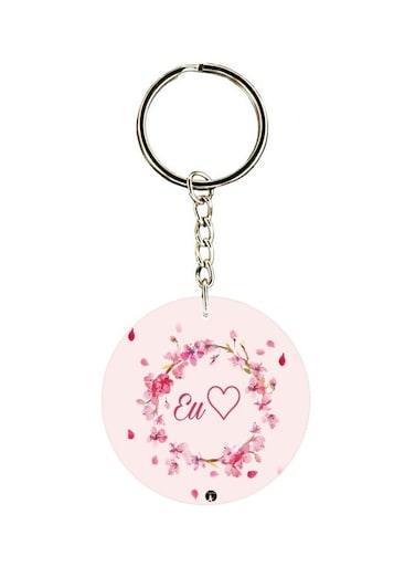 Love Heart Printed Keychain