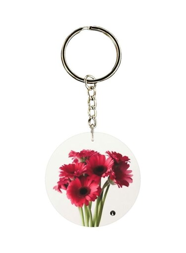 Flower Printed Keychain