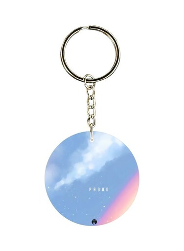 Printed Plastic Keychain