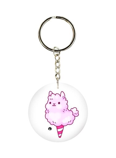 Cartoon Themed Single Sided Keychain