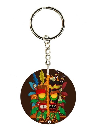 Crash Bandicoot N Sane Trilogy Double Side Printed Keychain