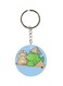 Dragon Printed Plastic Keychain