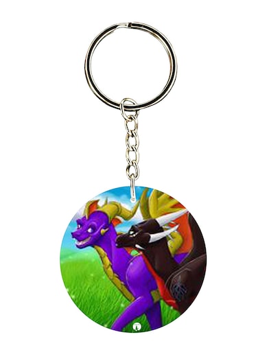 Spyro Printed Keychain