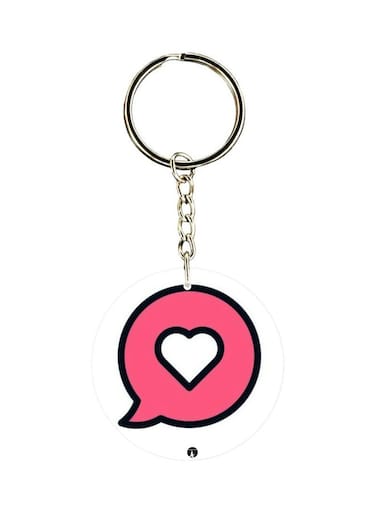 Cartoon Printed Double-Sided Keychain