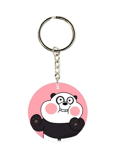 Panda Printed Keychain