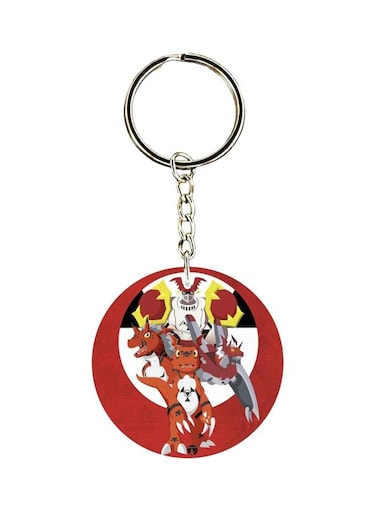 Anime Digimon Printed Keychain