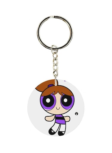 Cartoon Printed Single Sided Keychain